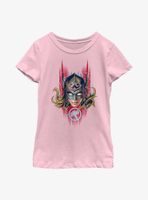 Marvel Thor: Love And Thunder Mighty Thor Helmet Youth Girls T-Shirt