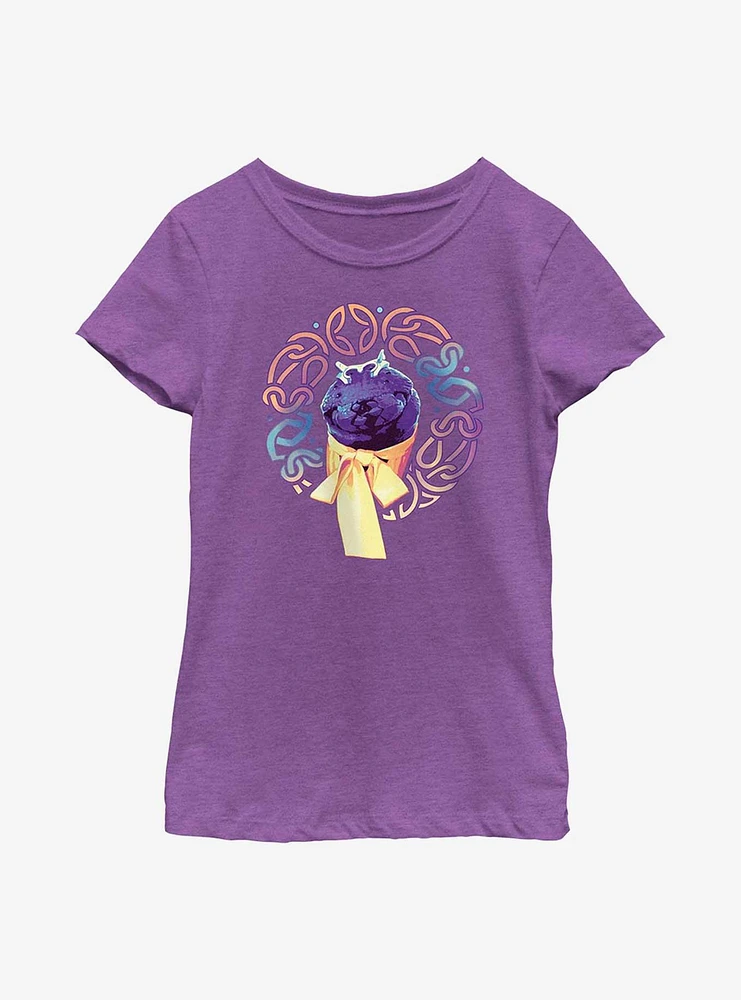 Marvel Thor: Love And Thunder Monster Circle Badge Youth Girls T-Shirt