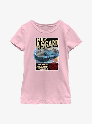 Marvel Thor: Love And Thunder New Asgard Destination Youth Girls T-Shirt