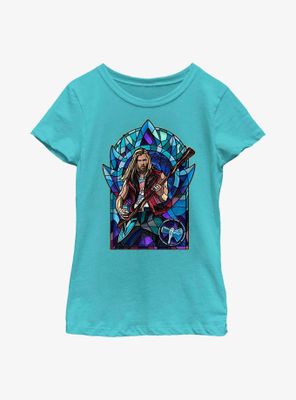 Marvel Thor: Love And Thunder Stained Glass Youth Girls T-Shirt