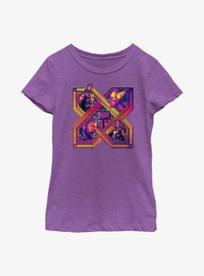 Marvel Thor: Love And Thunder X Lockup Youth Girls T-Shirt