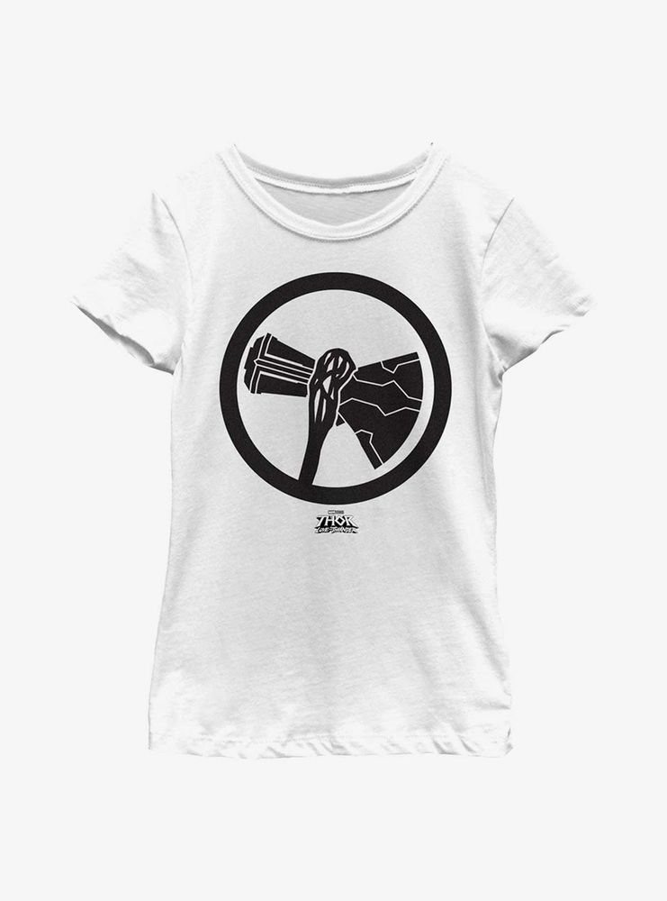 Marvel Thor: Love And Thunder Stormbreaker Black Youth Girls T-Shirt