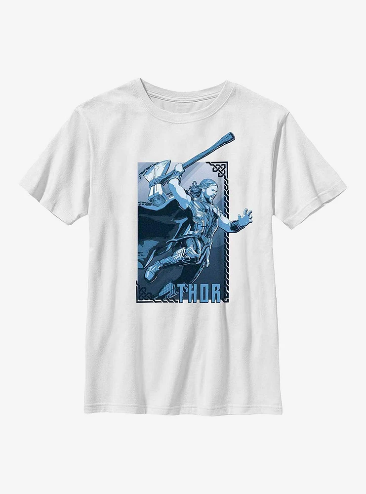 Marvel Thor: Love And Thunder Axe Leap Hero Youth T-Shirt