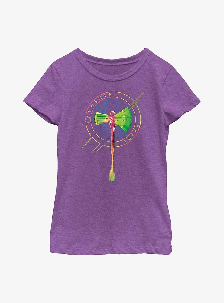 Marvel Thor: Love And Thunder Stormbreaker Badge Youth Girls T-Shirt