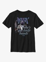 Marvel Thor: Love And Thunder Miek Knife Hands Youth T-Shirt