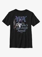Marvel Thor: Love And Thunder Miek Knife Hands Youth T-Shirt