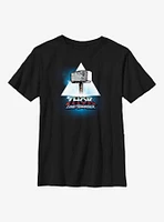Marvel Thor: Love And Thunder Mjolnir Triangle Badge Youth T-Shirt