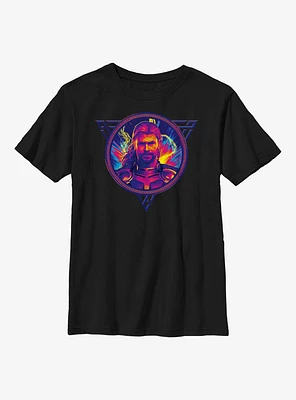 Marvel Thor: Love And Thunder Thor Portrait Badge Youth T-Shirt