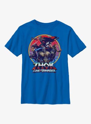 Marvel Thor: Love And Thunder Group Emblem Youth T-Shirt