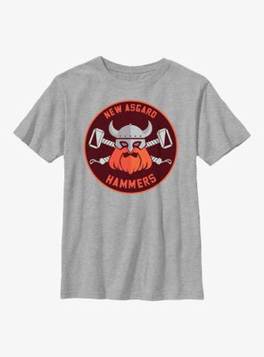 Marvel Thor: Love And Thunder Hammers Badge Youth T-Shirt