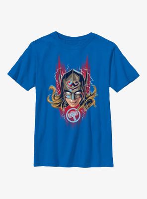 Marvel Thor: Love And Thunder Mighty Thor Helmet Youth T-Shirt