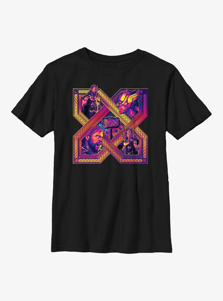 Marvel Thor: Love And Thunder X Lockup Youth T-Shirt