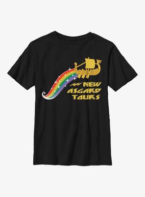 Marvel Thor: Love And Thunder New Asgard Tours Youth T-Shirt