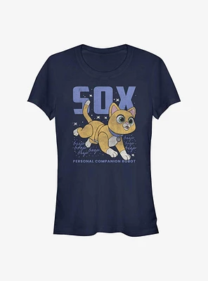 Disney Pixar Lightyear Sox Sketch Girls T-Shirt