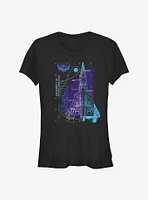 Disney Pixar Lightyear Ship Schematic Girls T-Shirt