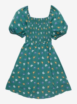 Her Universe Disney Aladdin Icons Allover Print Smocked Dress - BoxLunch Exclusive