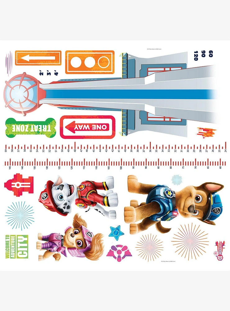 Paw Patrol Growth Chart Peel & Stick Wall Decals