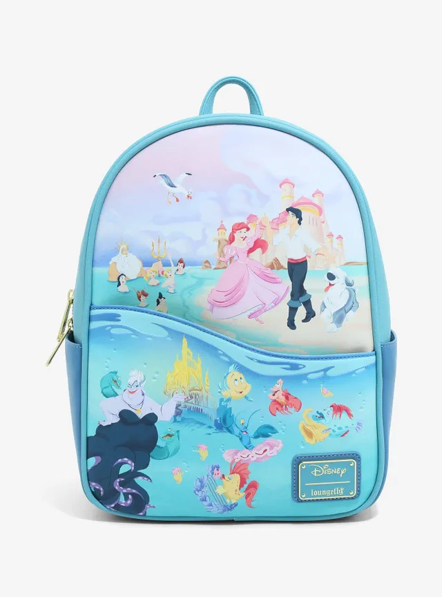 Loungefly Disney The Little Mermaid Glitter Portrait Mini Backpack