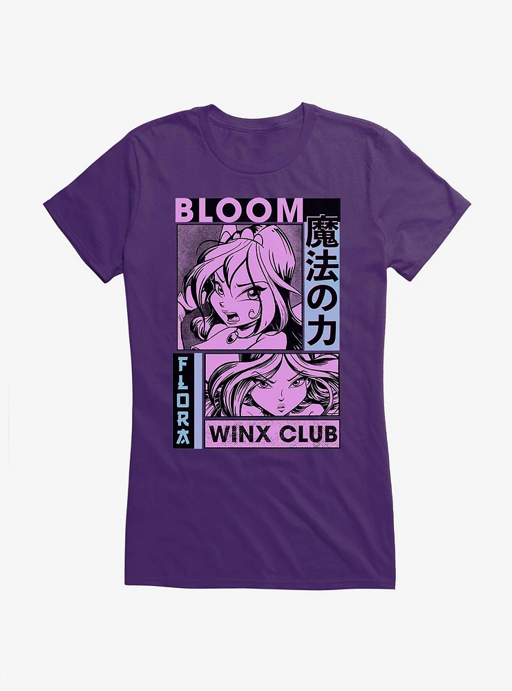 Winx Club Flora & Bloom Comic Girl's T-Shirt