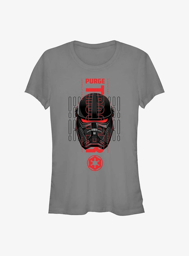 Star Wars Obi-Wan Kenobi Purge Trooper Head Girls T-Shirt