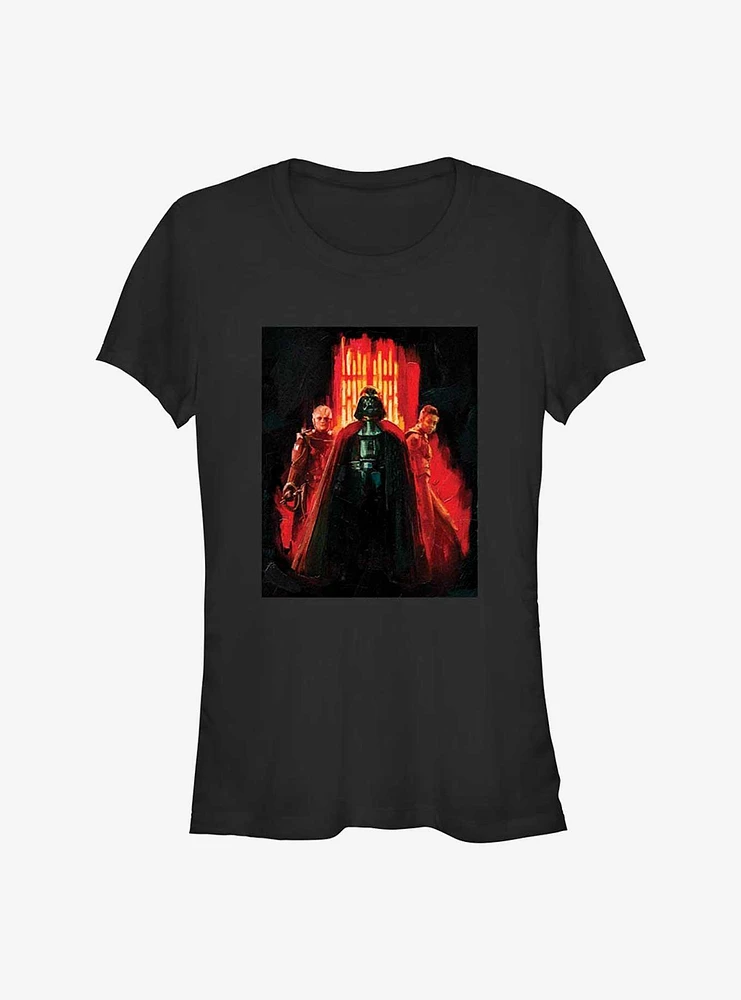 Star Wars Obi-Wan Kenobi Vader Crew Painting Girls T-Shirt