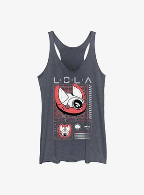 Star Wars Obi-Wan Kenobi Lola Schematic Girls Tank Top