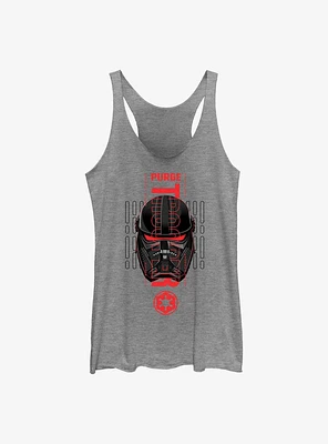 Star Wars Obi-Wan Kenobi Purge Trooper Head Girls Tank Top