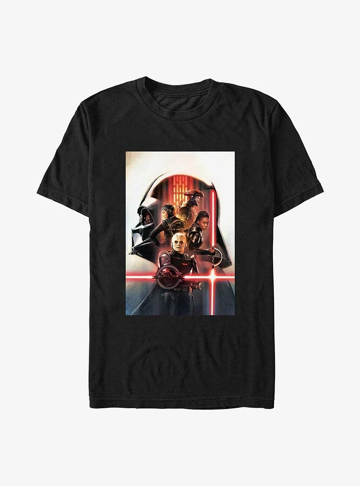 Star Wars Obi-Wan Kenobi Vader Profile Poster T-Shirt