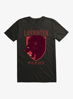Game Of Thrones House Lannister Lion Words T-Shirt