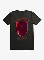 Game Of Thrones House Lannister Lion Words T-Shirt