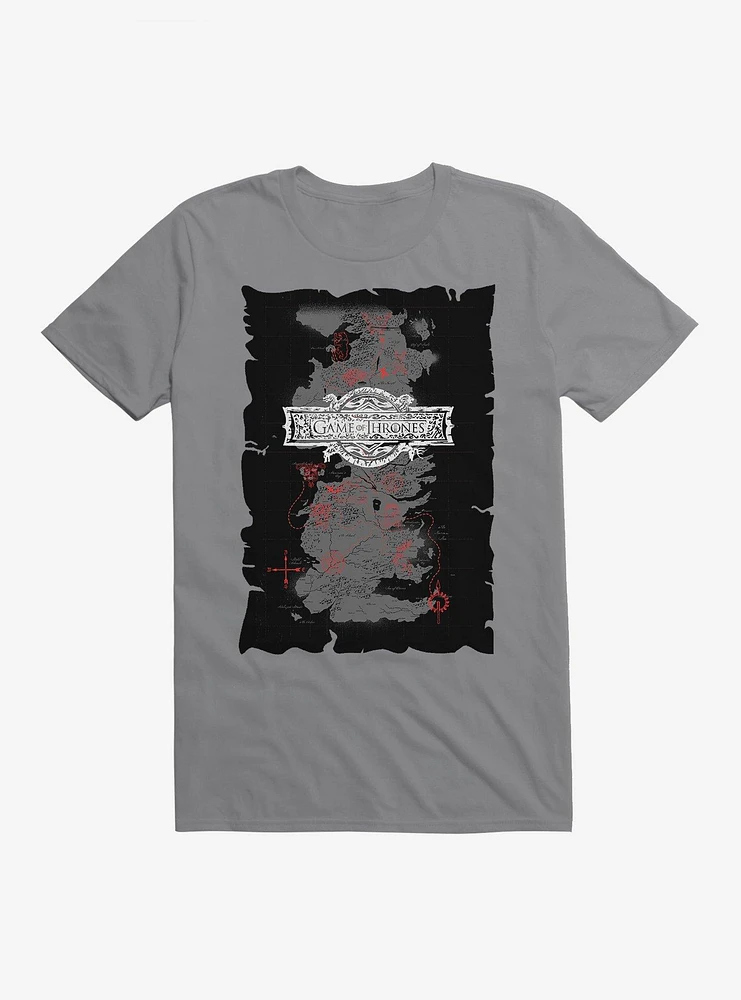 Game Of Thrones Map T-Shirt