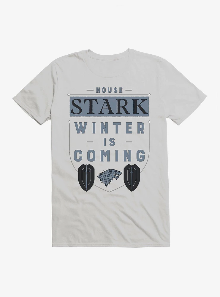 Game Of Thrones House Stark Words Script T-Shirt