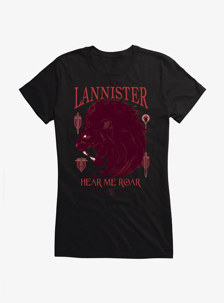 Game Of Thrones House Lannister Words Girls T-Shirt