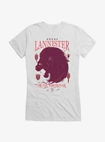 Game Of Thrones House Lannister Words Girls T-Shirt