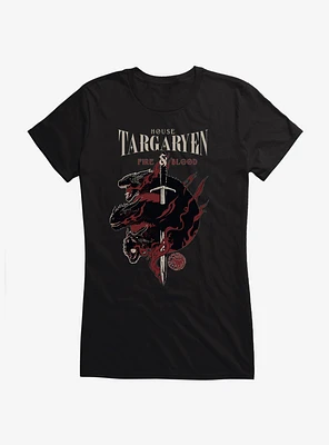 Game Of Thrones House Targaryen Words Girls T-Shirt