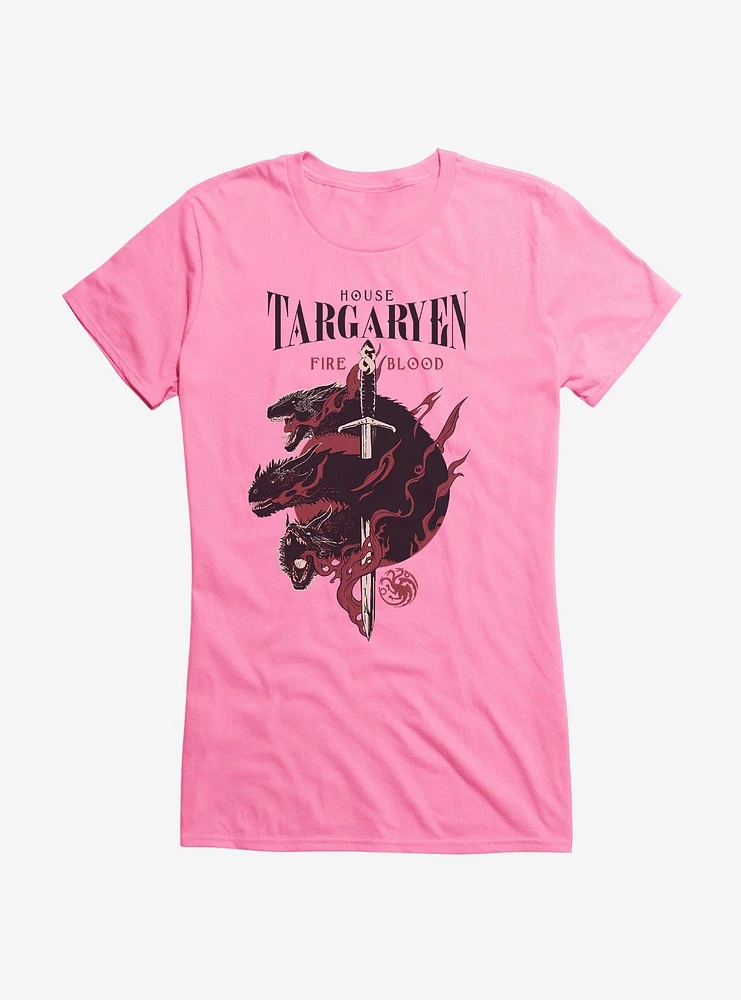 Game Of Thrones House Targaryen Words Girls T-Shirt