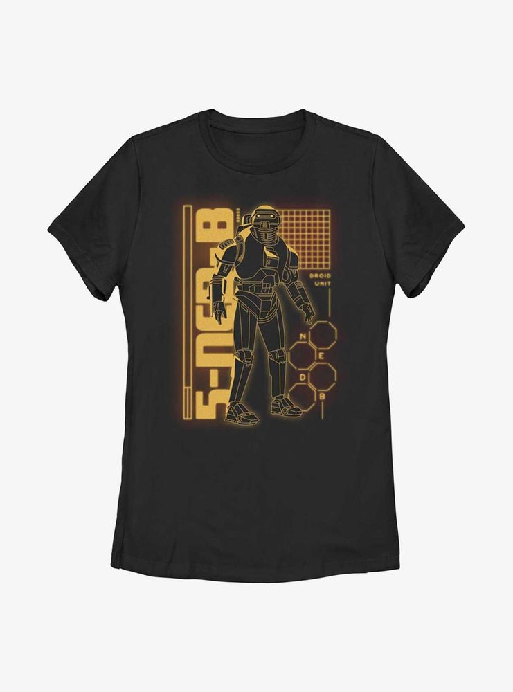 Star Wars Obi-Wan Kenobi 5-NED-B Droid Womens T-Shirt