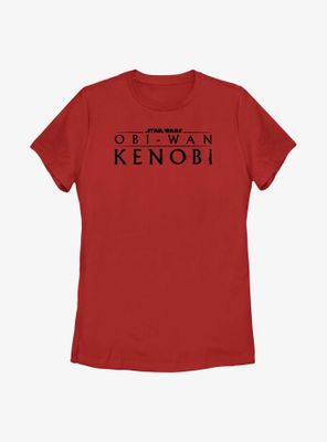 Star Wars Obi-Wan Kenobi Logo Weathered Womens T-Shirt
