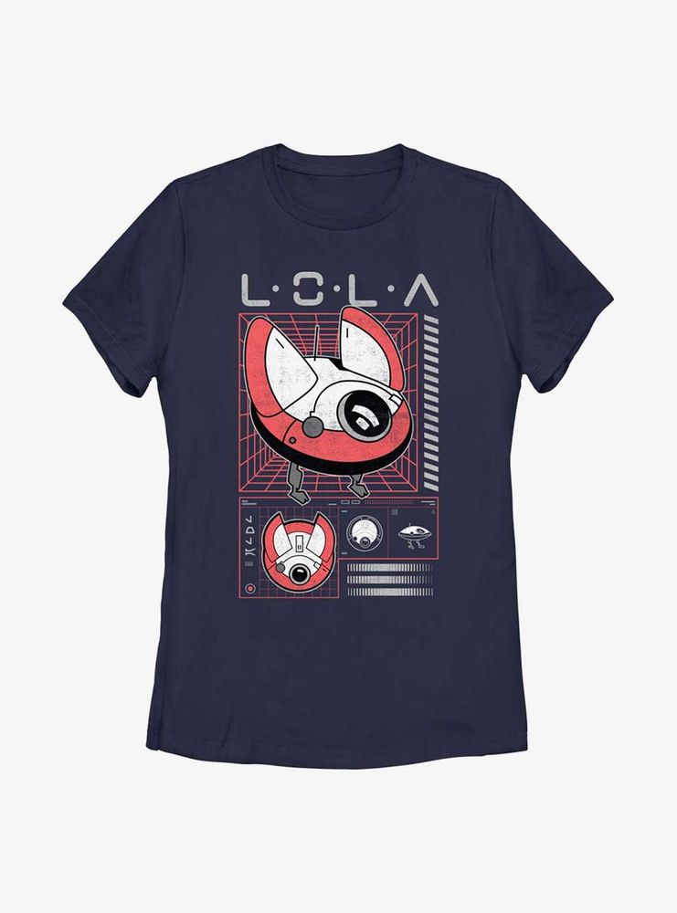 Star Wars Obi-Wan Kenobi Lola Blueprint Womens T-Shirt