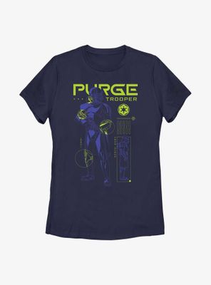 Star Wars Obi-Wan Kenobi Purge Trooper Schematic Womens T-Shirt