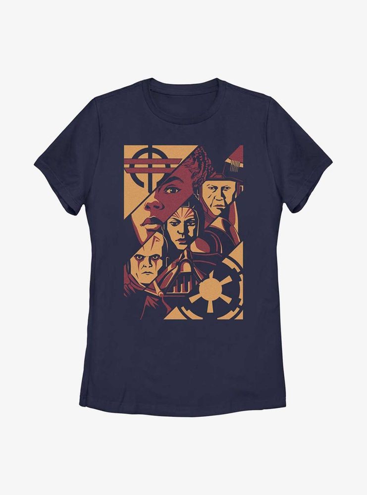 Star Wars Obi-Wan Kenobi Split Panels Womens T-Shirt