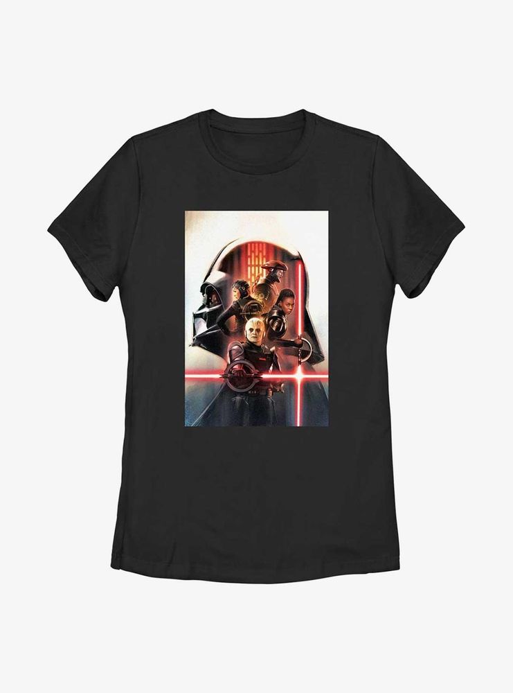 Star Wars Obi-Wan Kenobi Vader Profile Poster Womens T-Shirt
