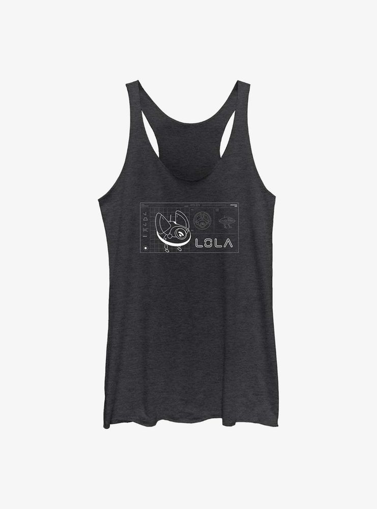 Star Wars Obi-Wan Kenobi Lola Droid Schematic Womens Tank Top