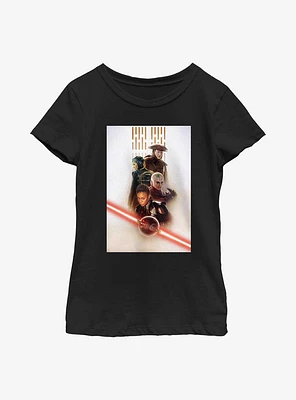 Star Wars Obi-Wan Kenobi Character Poster Youth Girls T-Shirt