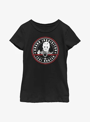 Star Wars Obi-Wan Kenobi Grand Inquisitor Stamp Youth Girls T-Shirt