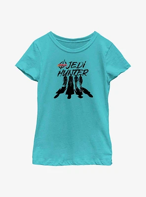 Star Wars Obi-Wan Kenobi Jedi Hunter Silhouettes Youth Girls T-Shirt