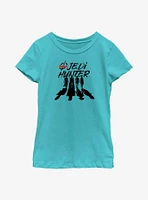Star Wars Obi-Wan Kenobi Jedi Hunter Silhouettes Youth Girls T-Shirt