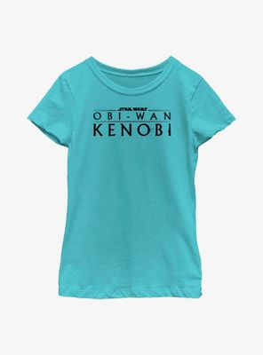 Star Wars Obi-Wan Kenobi Logo Weathered Youth Girls T-Shirt