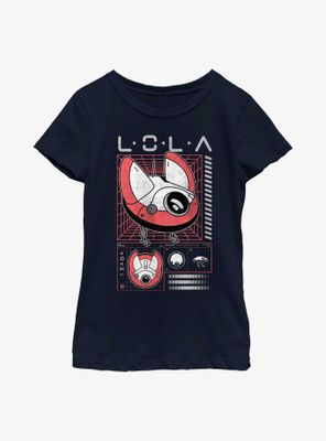 Star Wars Obi-Wan Kenobi Lola Blueprint Youth Girls T-Shirt