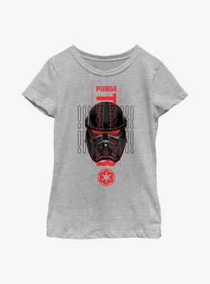 Star Wars Obi-Wan Kenobi Purge Trooper Head Youth Girls T-Shirt